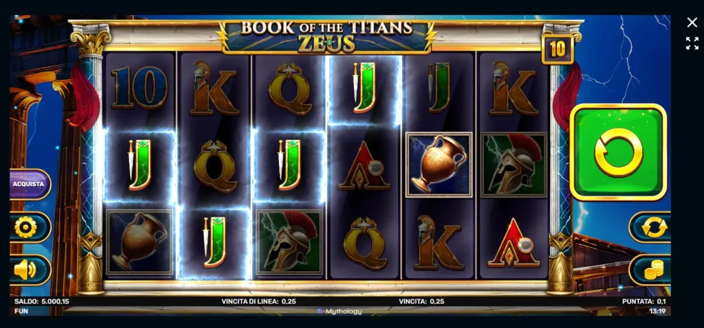 Book of the Titans Zeus RocketPlay Casino Games