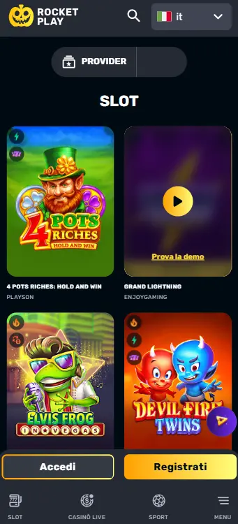 Giochi su App Mobile